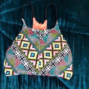 high neck bikini top